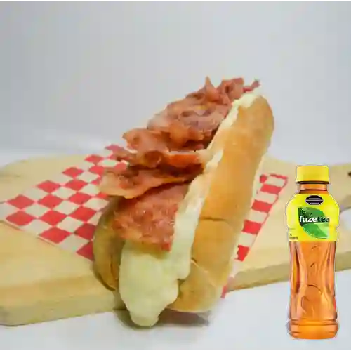 Combo Perro Caliente + Fuze Tea Limón 400ML