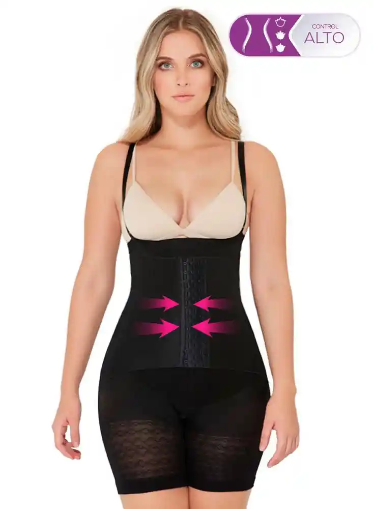 Faja Cinturilla Short Mujer Xl-negro