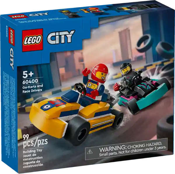 Lego Construcción Karts y Pilotos de Carreras