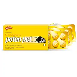 Poten Pet Geriátrico Revitalizador para Perros y Gatos Comprimidos