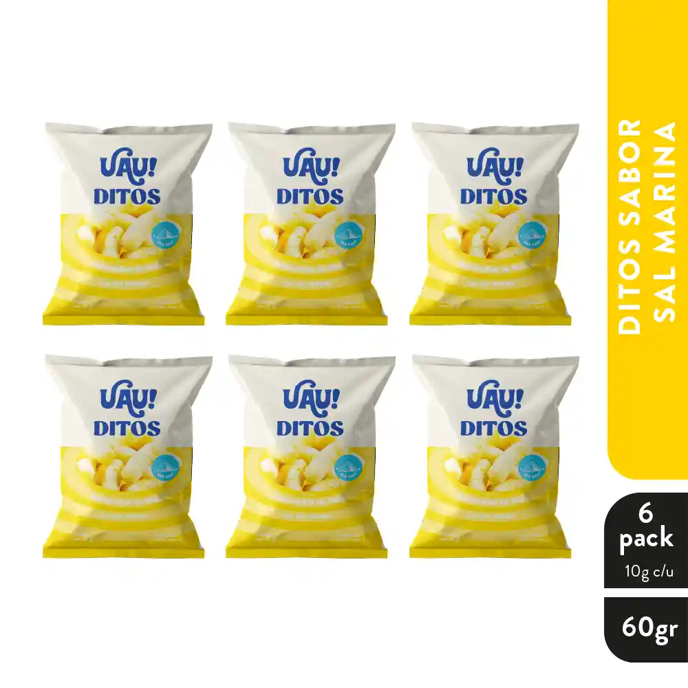 Six Pack Ditos Sal Marina*10gr
