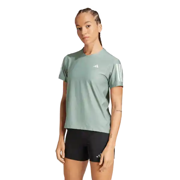Adidas Camiseta Manga Corta Otr B Tee Correr Mujer Verde Talla S