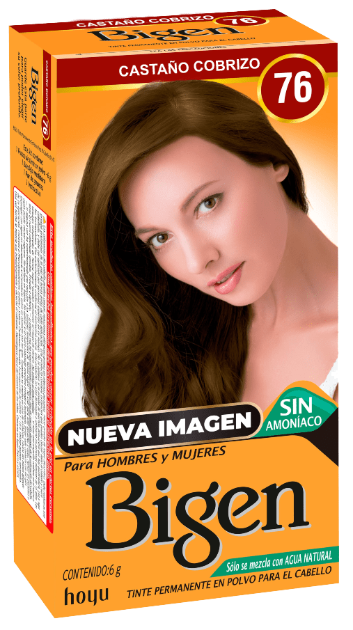 Bigen Tinte Permanente en Polvo Tono Castaño Cobrizo 76 6 g