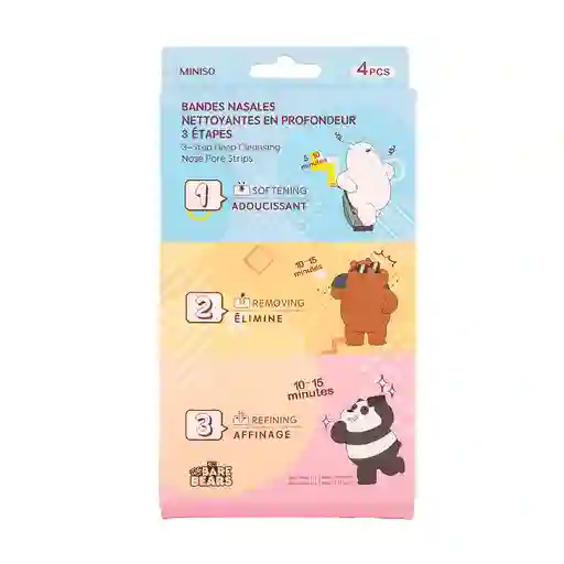 Miniso Bandas de Puntos Negros para Nariz 