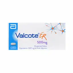 Valcote ER (500 mg) 30 Tabletas