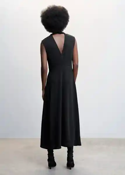 Vestido Letizia Negro Talla S Mujer Mango