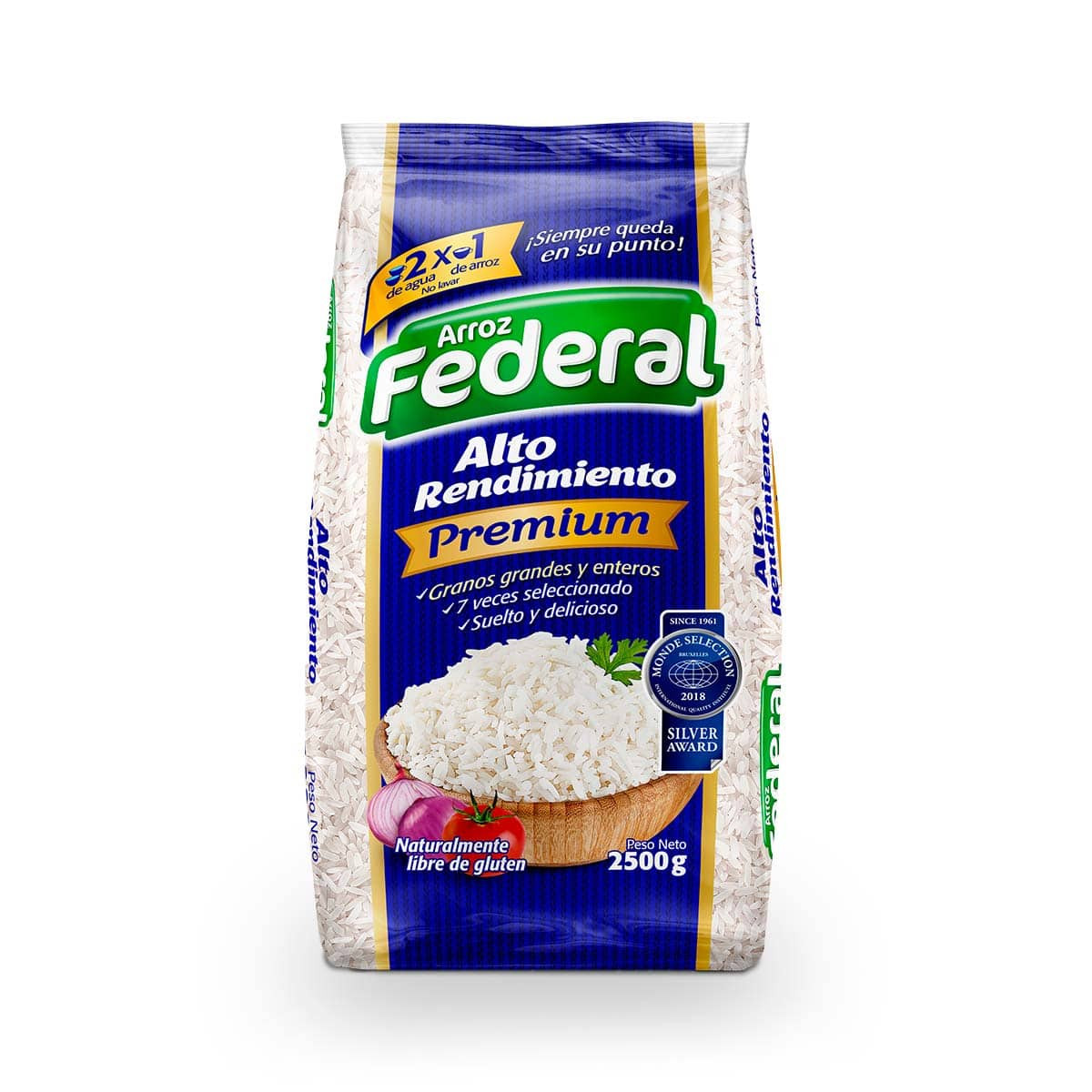 Federal Arroz Premium de Alto Rendimiento 2500 g