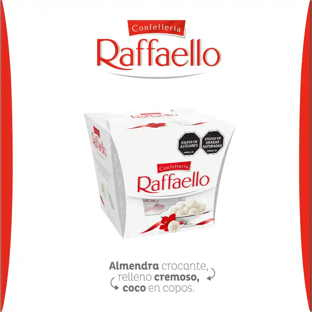 Raffaello Galleta Cubierta de Coco con Relleno de Almendra Entera