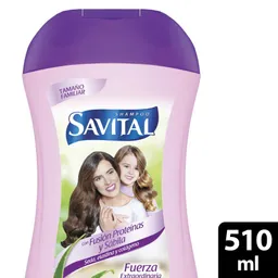 Savital Shampoo con Proteínas y Sábila Fuerza Extraordinaria