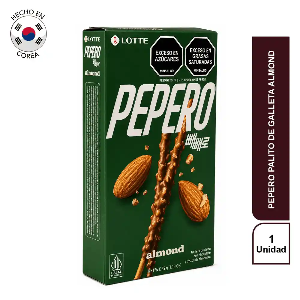 Pepero Palito de Galleta Almond