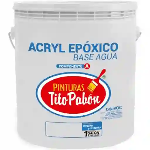 Tito Pabón Pintura Epóxica Base Agua Blanco