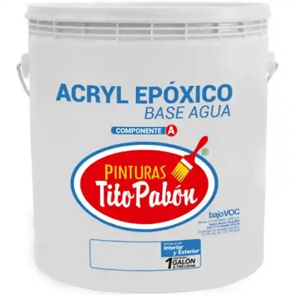 Tito Pabón Pintura Epóxica Base Agua Blanco