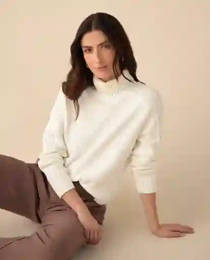 Suéter Tejido Crudo Puro Claro Talla L 461G200 Esprit