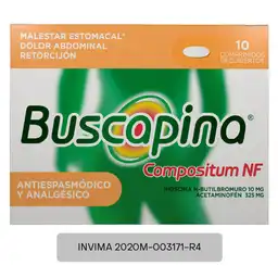 Buscapina (10 mg / 325 mg) 10 Tabletas