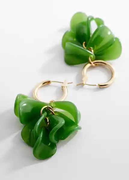 Pendientes Ana Verde Pastel Talla 99 Mujer Mango