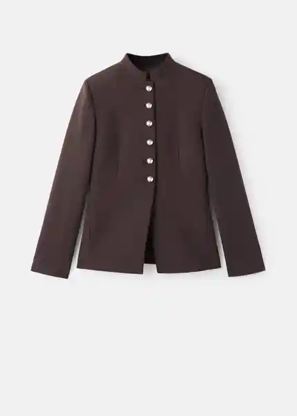 Chaqueta Sofia Marron Talla M Mujer Mango