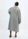 Abrigo Gauguin Gris Talla XS Mujer Mango
