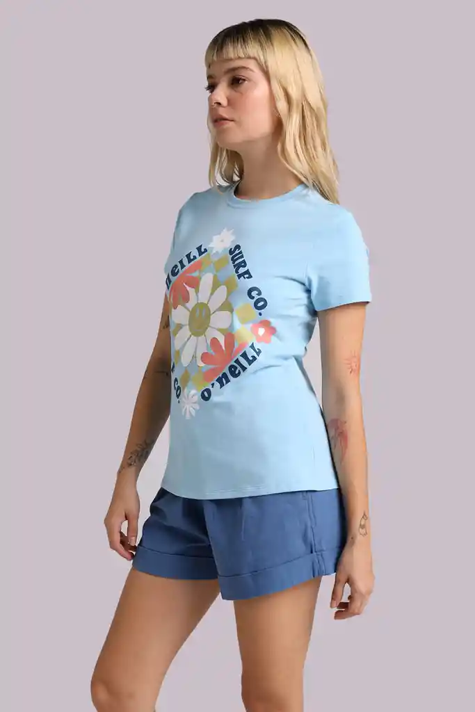 Camiseta Manga Corta Standard Happiness Mujer