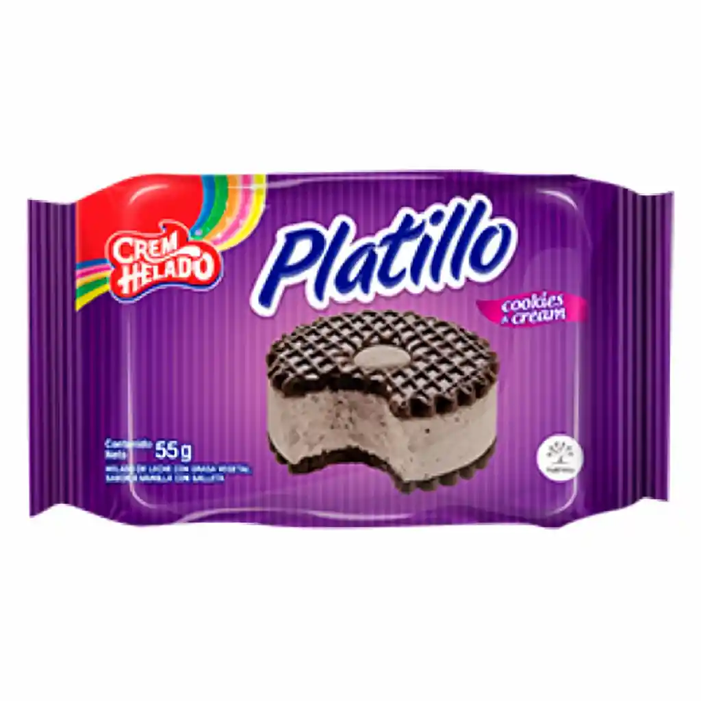 Crem Helado Helado Platillo Cookies & Cream