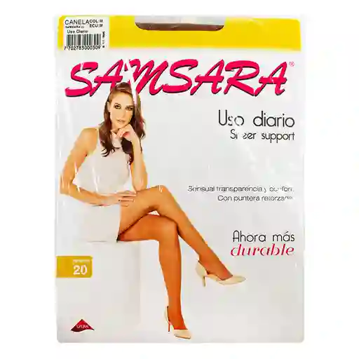 Samsara Medias Veladas Sheer Support Tono Canela 