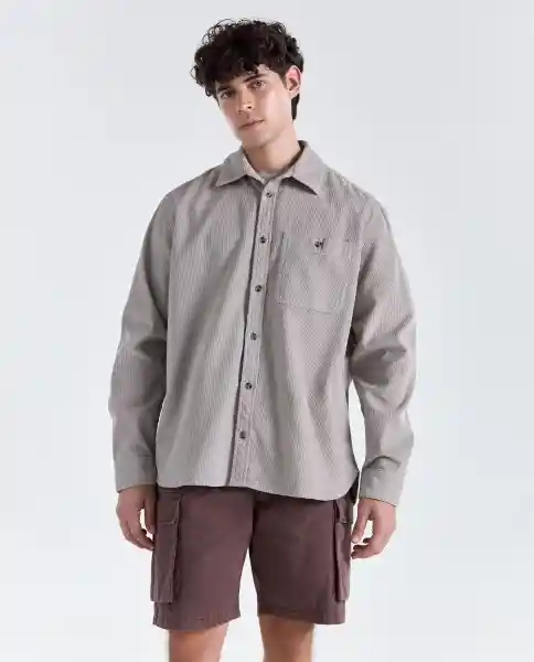 Camisa Hombre Café Talla S 819G505_CAF171038 Americanino