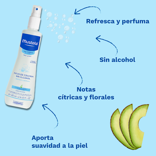 Mustela Agua de Colonia sin Alcohol para Bebé