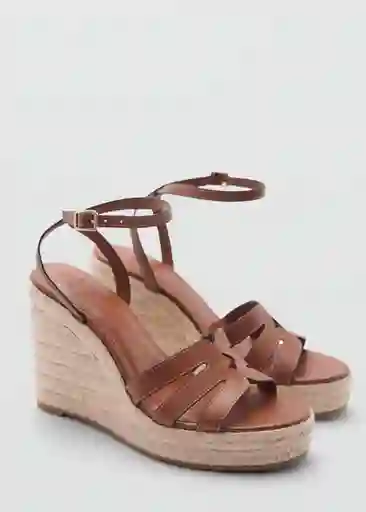 Sandalias Aurora Cuero Talla 40 Mujer Mango