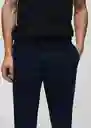 Pantalón Barna Navy Talla 40 Hombre Mango