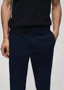 Pantalón Barna Navy Talla 40 Hombre Mango
