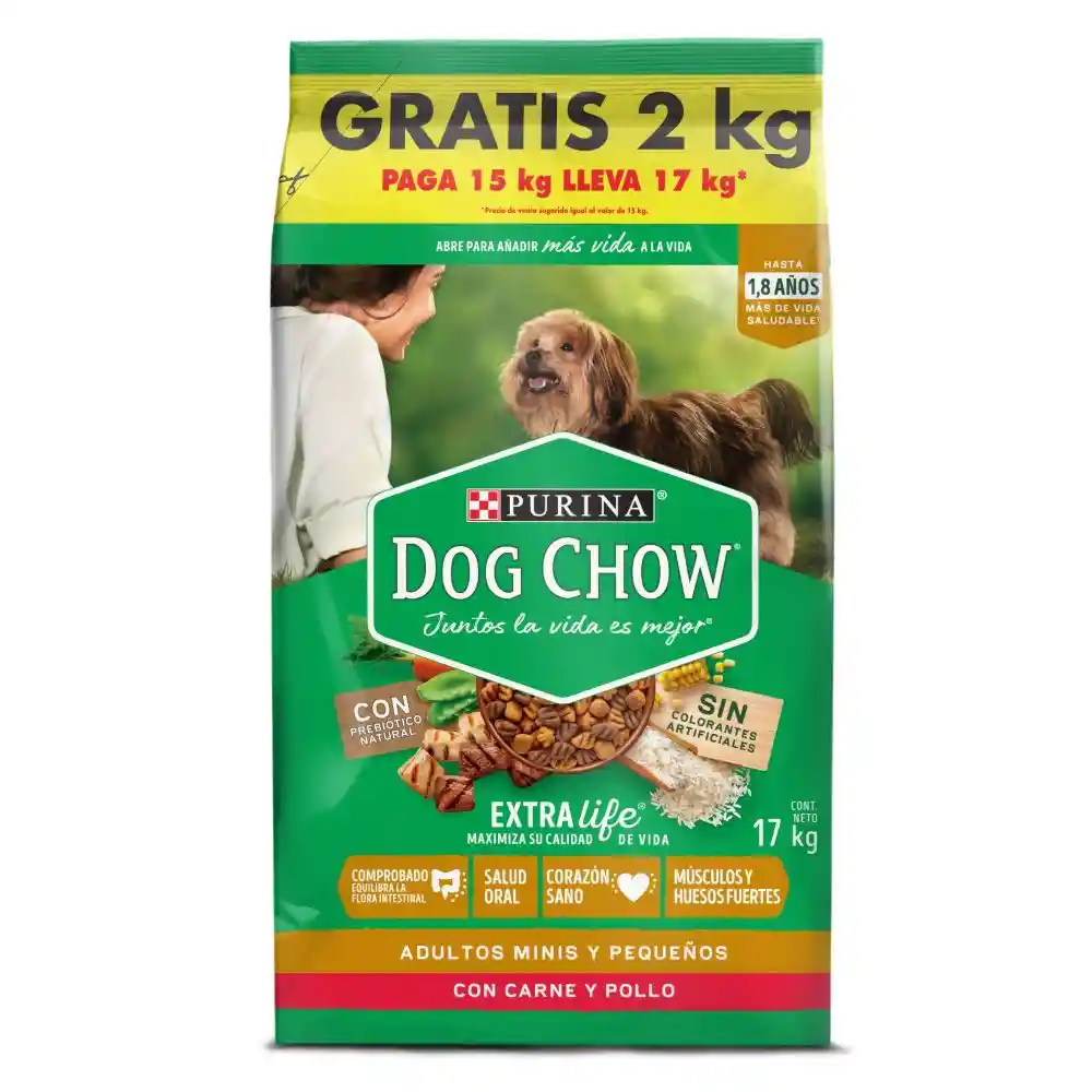 OFERTA DOG CHOW ADULTOS Minis y Pequeños pague 15k lleve 17k