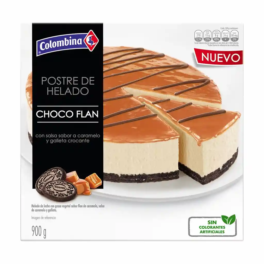 Colombina Postre De Helado Chocoflan900 Gr