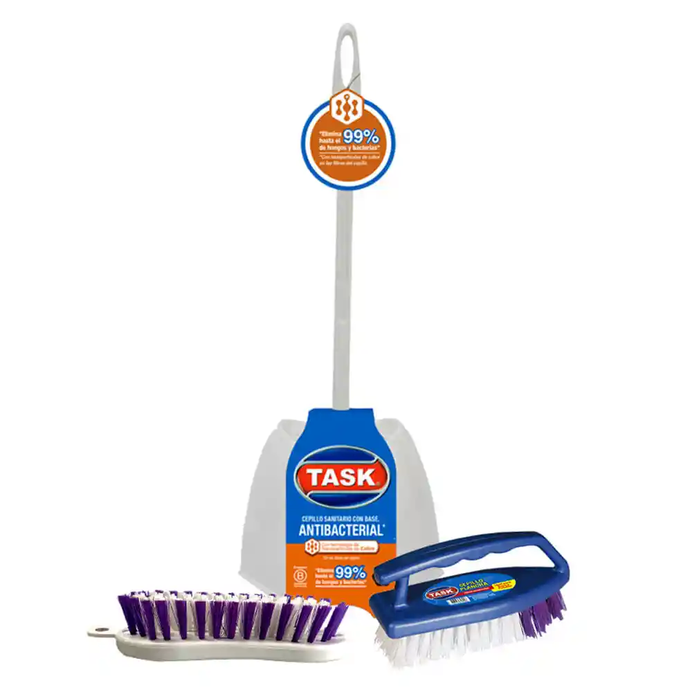 Cepillo Sanitario Plano Plancha 3 Un. Task