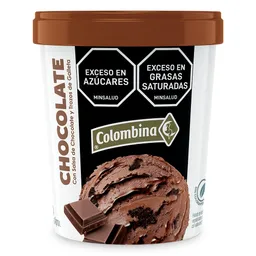 Colombina Helado de Chocolate con Salsa y Trozos de Galleta