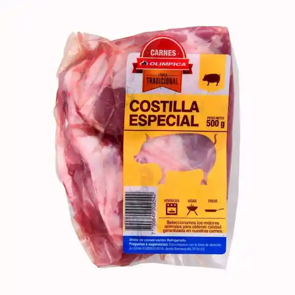 Costilla Especial de Cerdo Olimpica