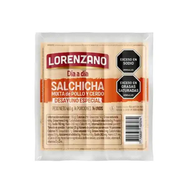 Lorenzano Salchicha Desayuno Mixta