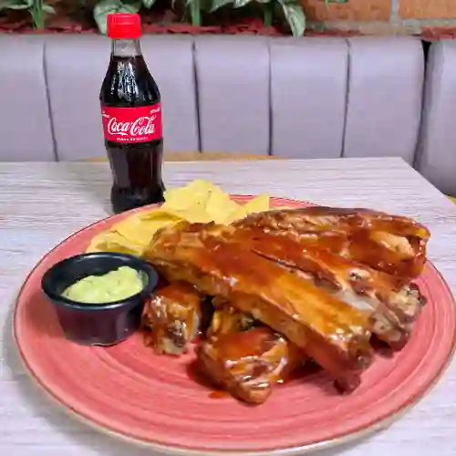 Costillas St. Louis + Coca Cola