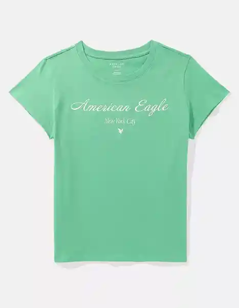 Camiseta Mujer Verde Talla Medium American Eagle 03009462