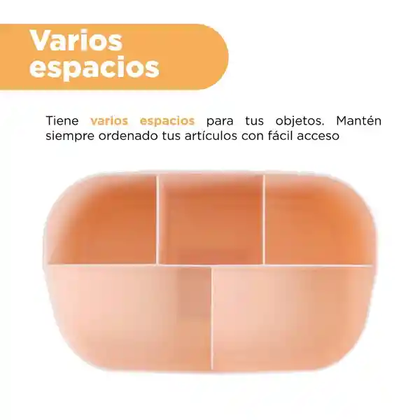 Organizador de Plástico de 5 Ranuras Mori Girl Beige Miniso