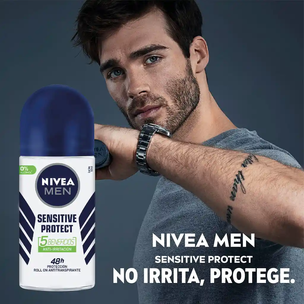 Nivea Men Desodorante Sensitive Protect en Roll On