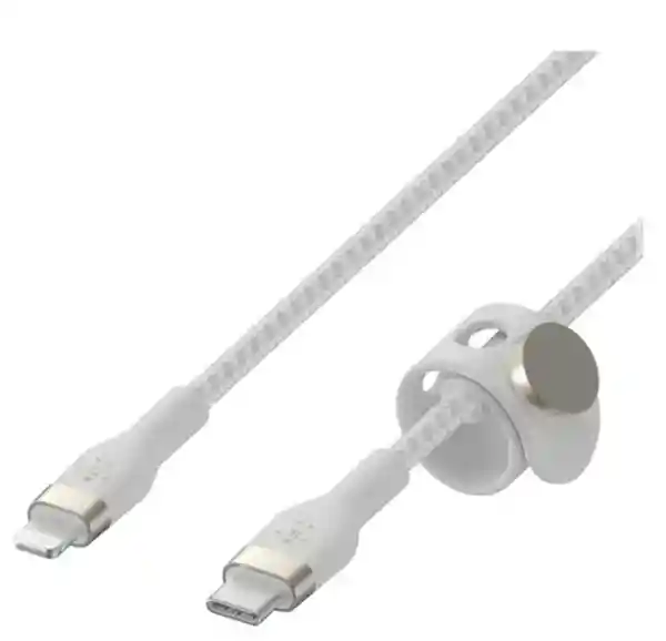 Belkin Cable Pro Flex USB-C a USB-C Con Correa Blanco 2 m