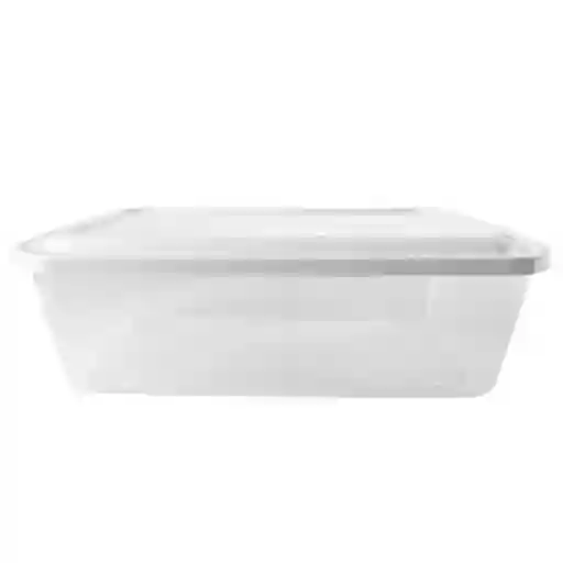 Estra Recipiente Básico Rectangular Blanco