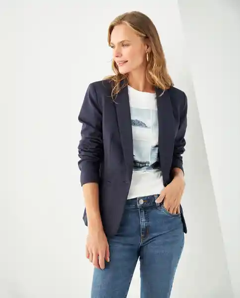 Blazer Azul Talla M 193832 421F111 Esprit