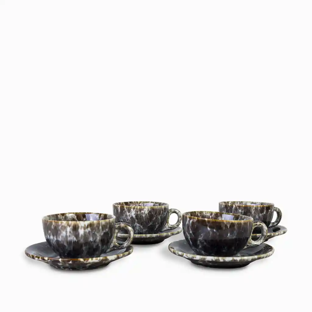 Set Pocillo y Plato Costellazione 260 mL Ambiente Gourmet