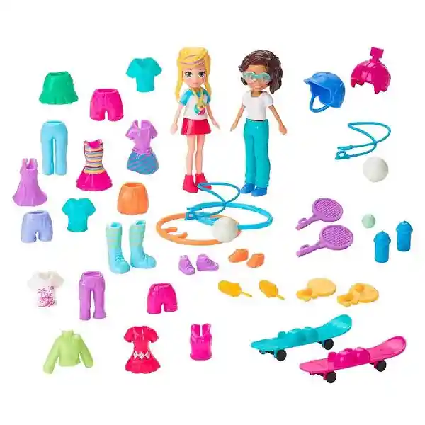 Polly Pocket Juguete Gran Surtido de Deportes Polly & Shani