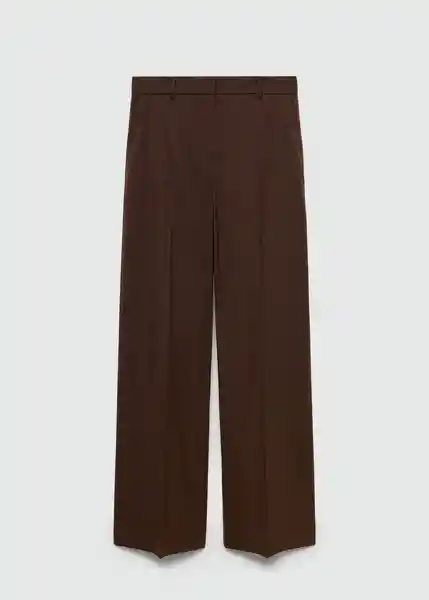 Pantalón Charles Beige Talla 38 Mujer Mango