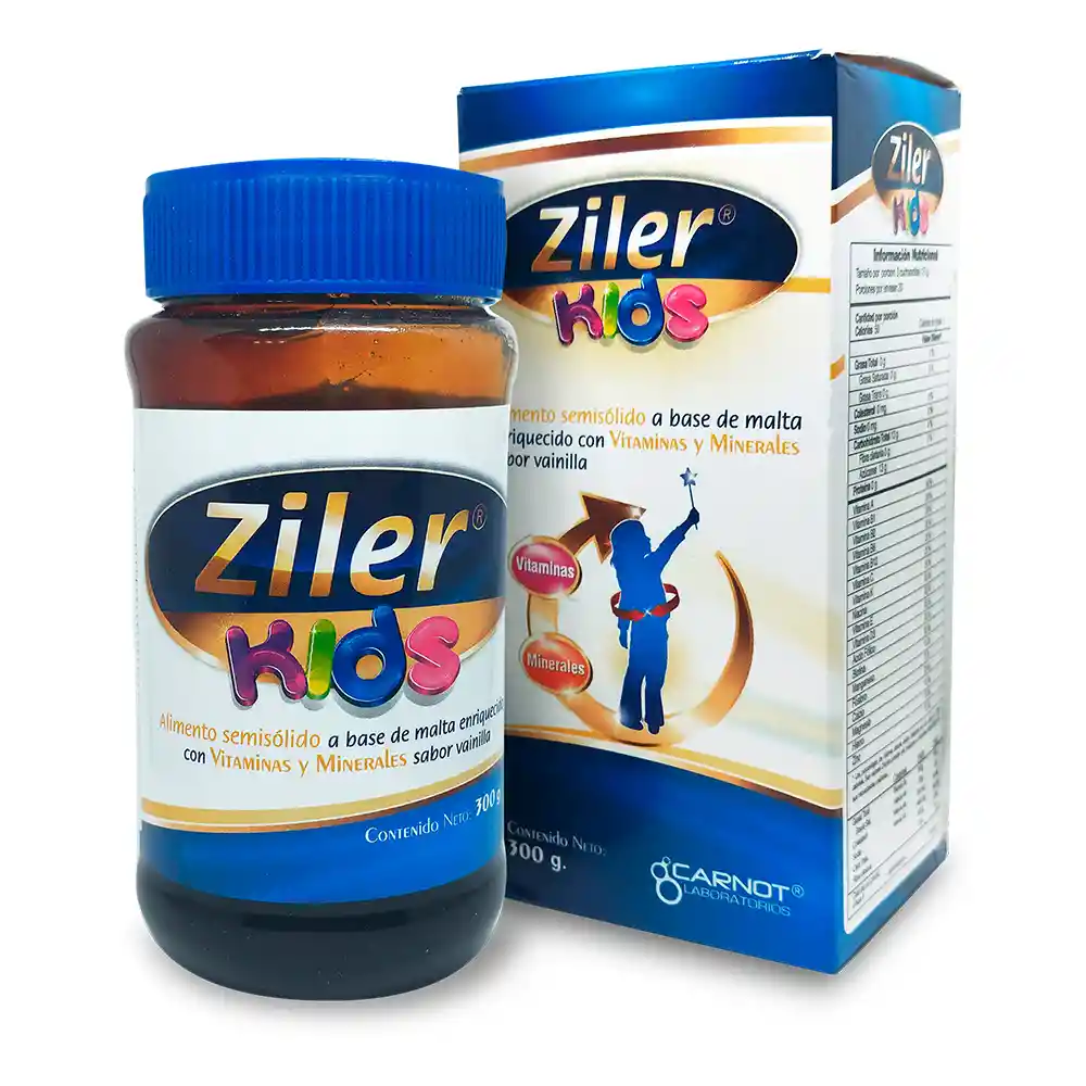 Ziler Kids Plus Alimento con Calostro Semi Sólido Sabor Caramelo