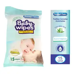  Personal Choice Toallitas Húmedas de Bebé con Aloe Vera
