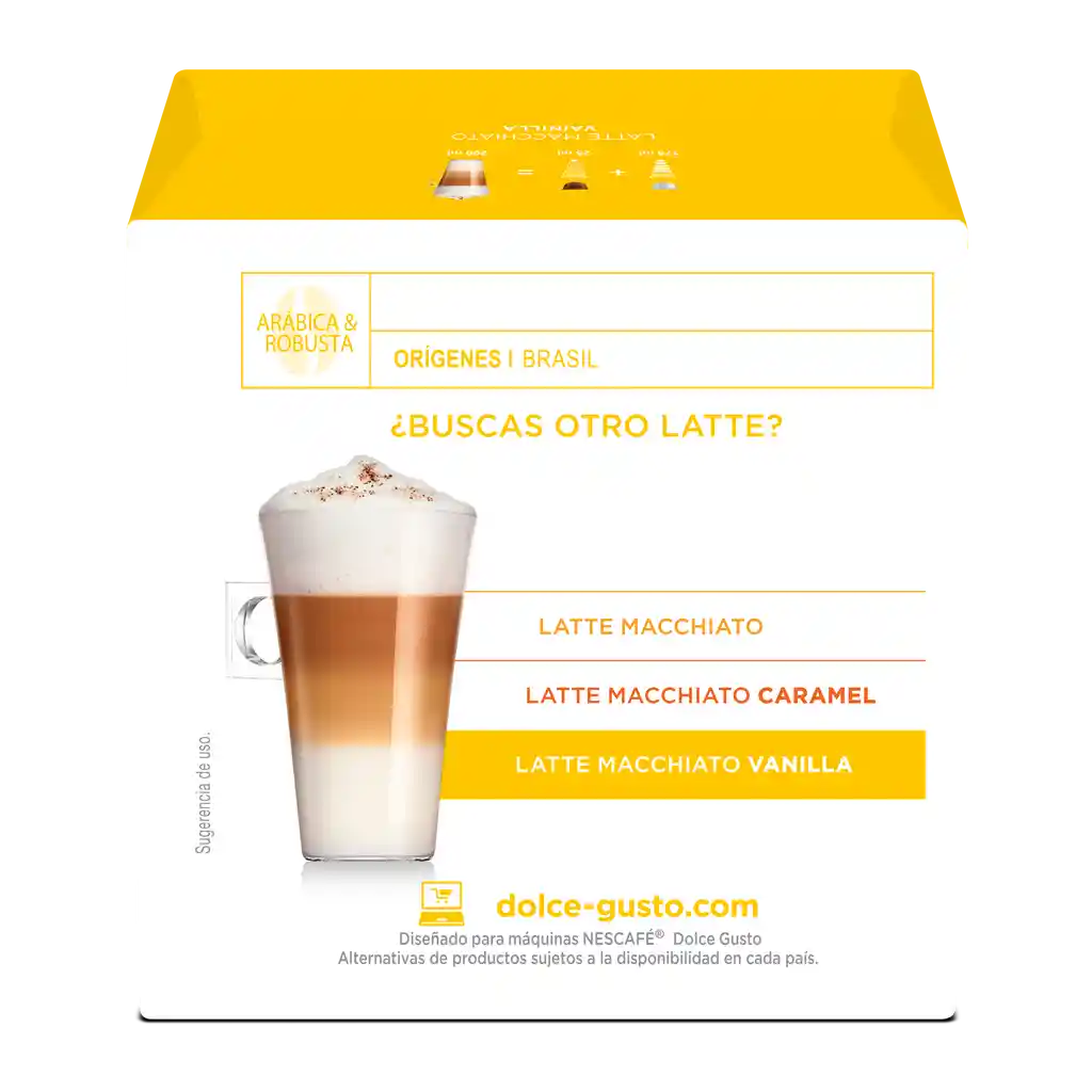Cápsulas de Café NESCAFÉ DOLCE GUSTO Latte Macchiato Vainilla x 117,5g