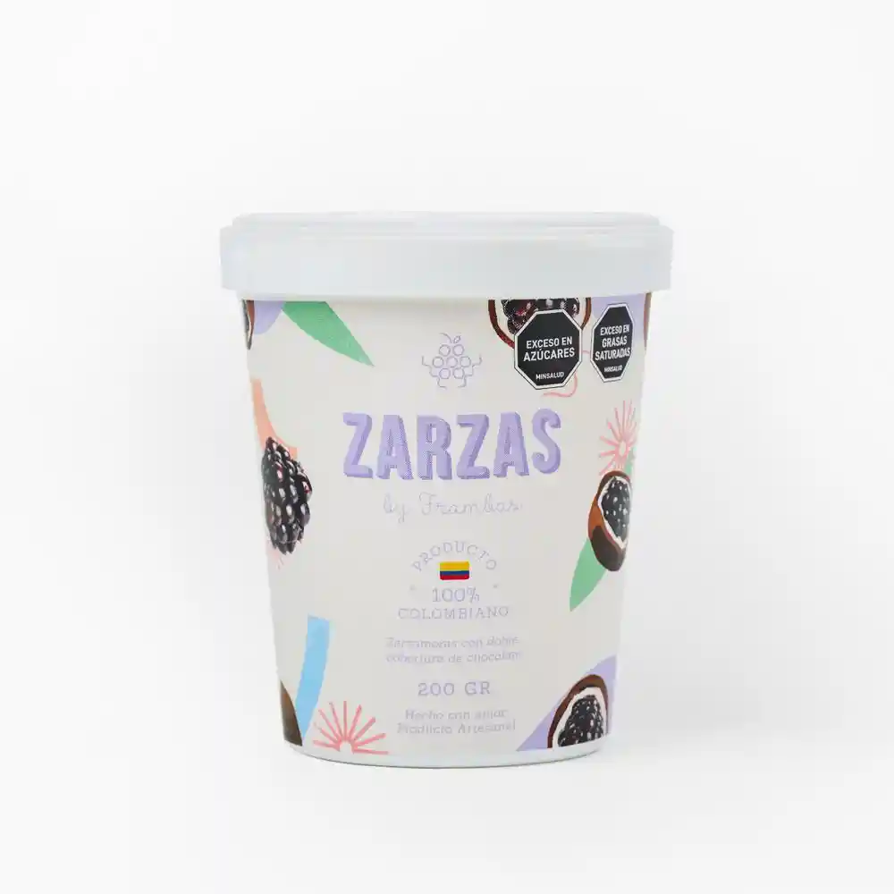 Zarzamoras Frambas Envasamos La Felicidad Cubiertas de Chocolate (200 Gr)