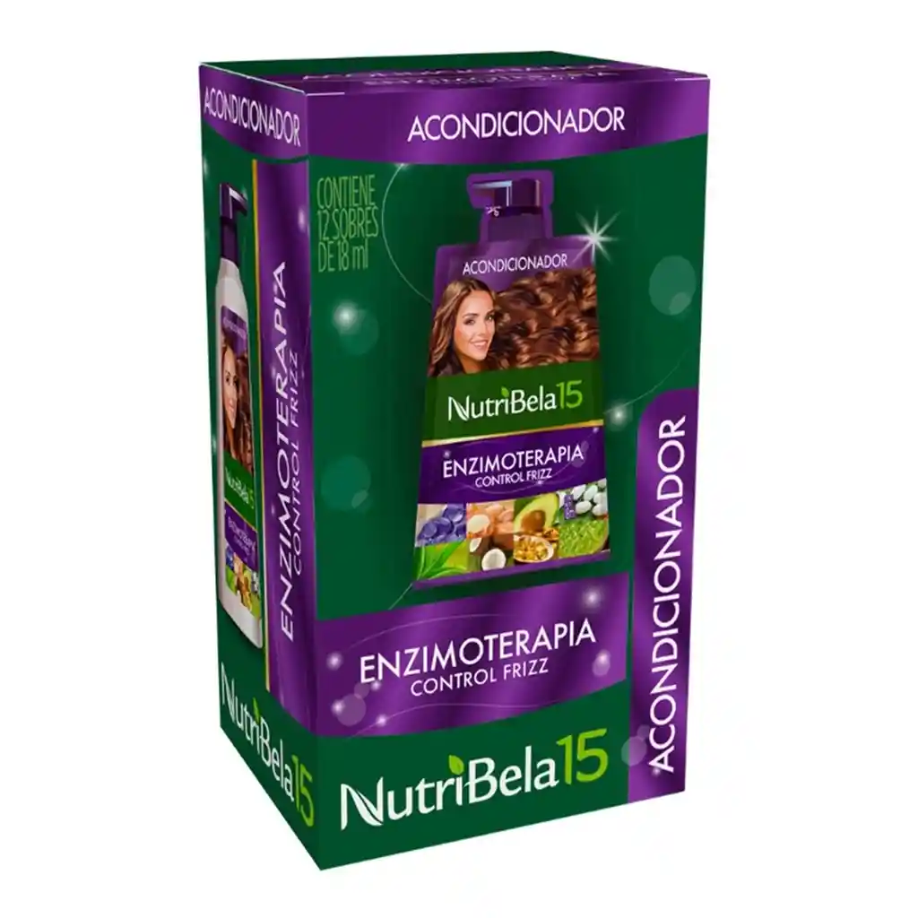 Acondicionador Nutribela Enzimoterapia X 12 Sobres C/u